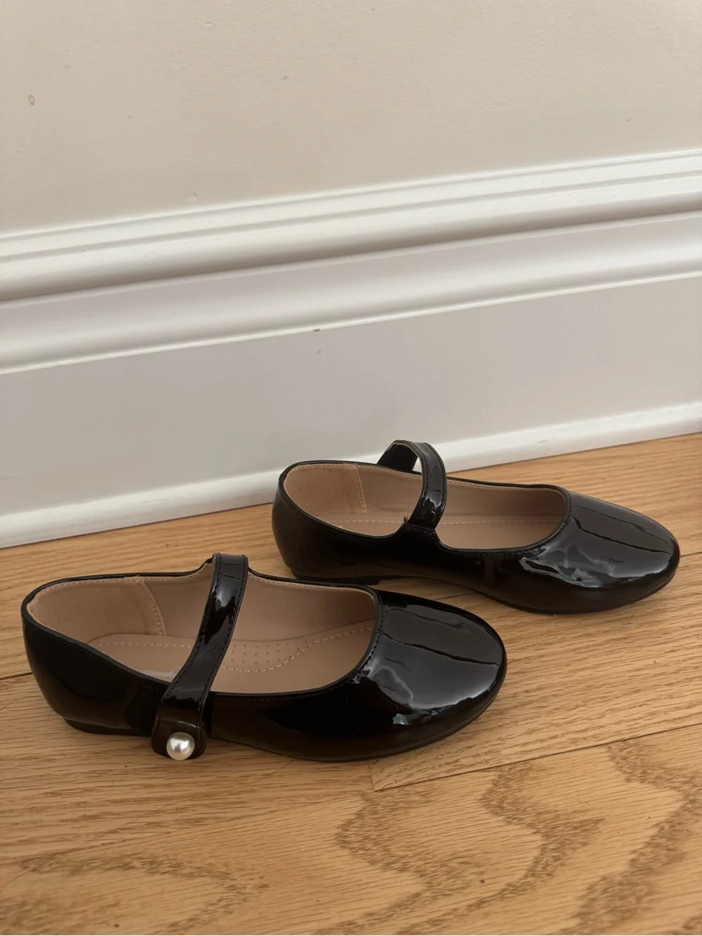 Brand New Girls Black Patent Mary Jane Kids Shoes